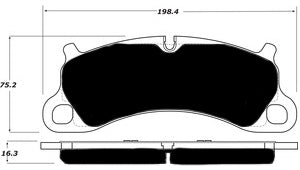 Porterfield Brake Pads for 2013 PORSCHE 911 Carrera S w/Iron Disc