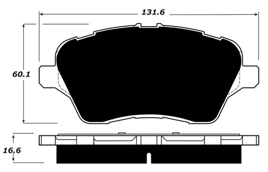 FR SPORT Porterfield Brake Pads for 2017 FORD FIESTA- Rear Disc