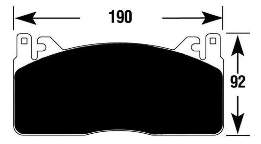 FR SPORT Porterfield Brake Pads for 2017 FORD MUSTANG Shelby GT350