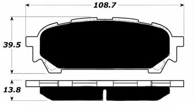 Porterfield Brake Pads for 2003 SUBARU WRX