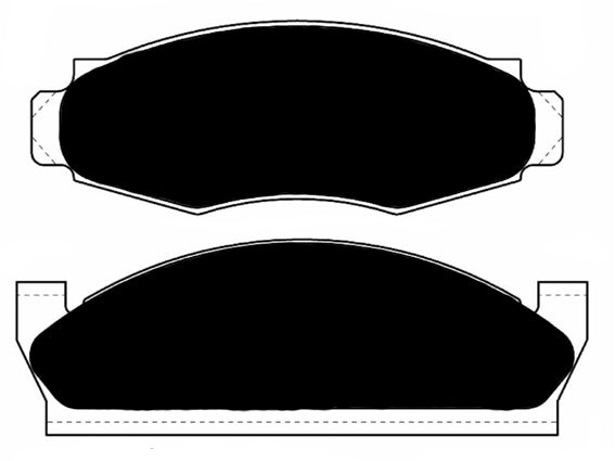 Porterfield Brake Pads for 1979 FORD GRANADA w/Rear Drums