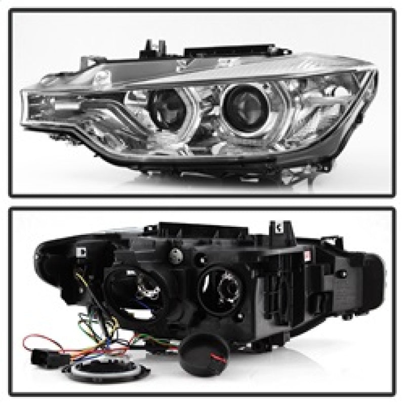 FR SPORT Spyder 12-14 BMW F30 3 Series 4DR Projector Headlights - LED DRL - Chrome...