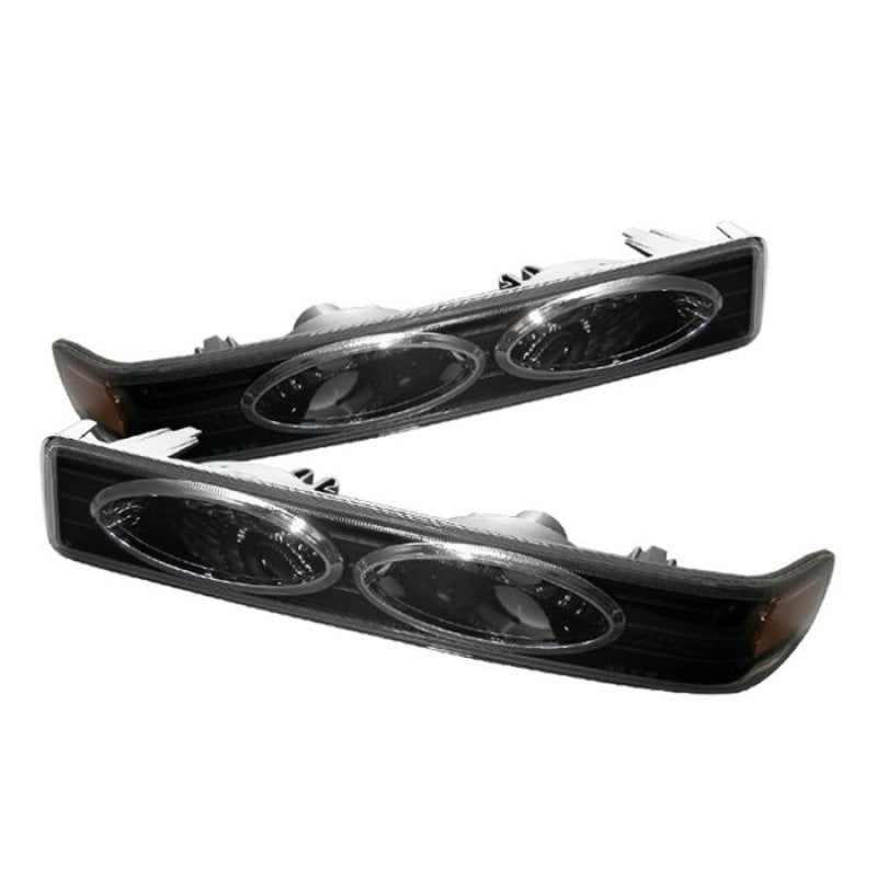 SPYDER Xtune Chevy S10 / Blazer 98-00 Amber Reflector Bumper Lights Black CBL-CS1098-YD-BK-AM 5014702