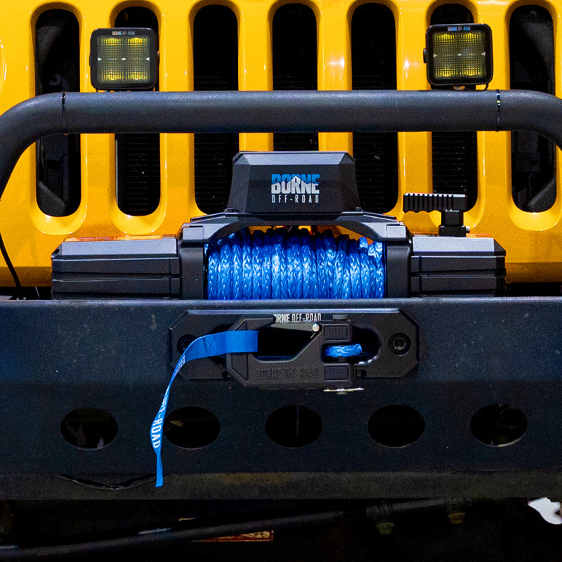 Borne Off-Road 10K Winch - Grey Synthetic Rope BNWN-10-SGR