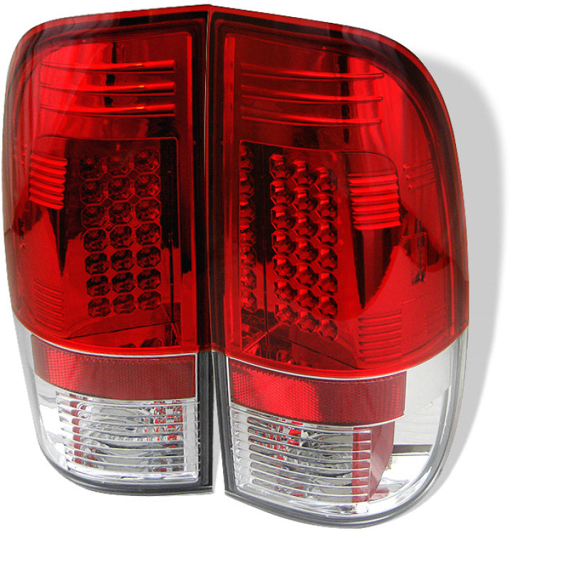 FR SPORT Spyder Ford F150 side 97-03/F250/350 Duty 99-07 LED Tail Lights Red Clear...