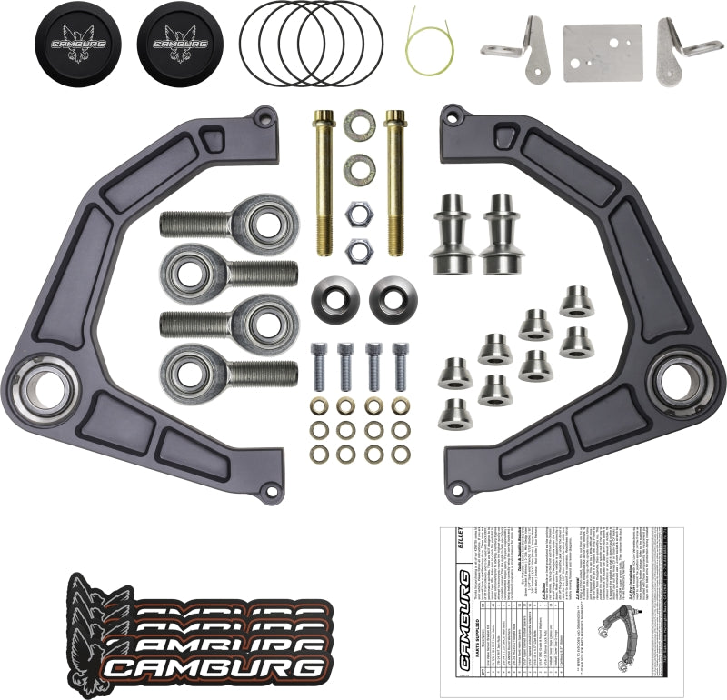 Camburg Ford Raptor 17-23 KINETIK V2 Performance Billet Uniball Upper Arms CAM-110233-GRY