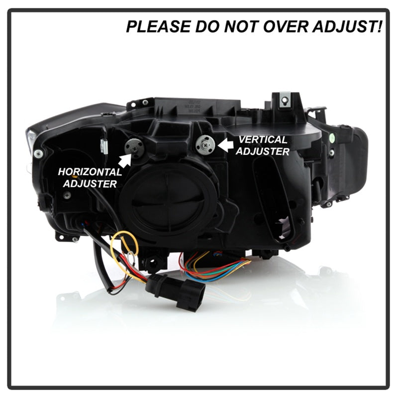 FR SPORT Spyder 12-14 BMW F30 3 Series 4DR Projector Headlights - Black PRO-YD-BMWF3012-AFSHID-BK...