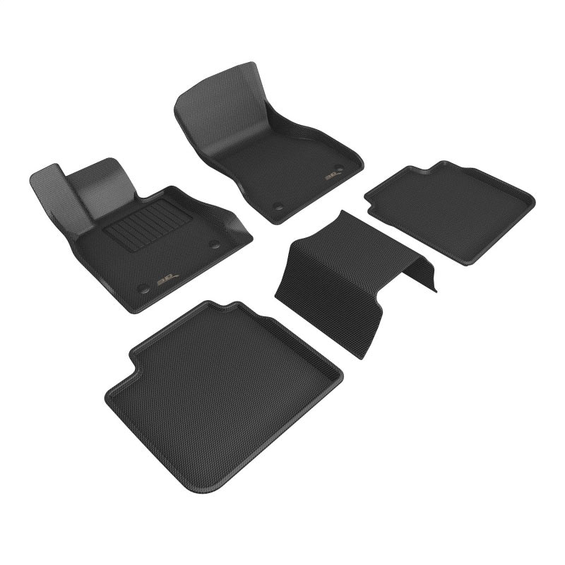 3D MAXpider 2023+ BMW 7 Series (G70) R1 R2 Floor Mat - Kagu Black L1BM13201509