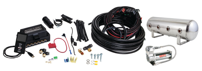 FR SPORT Air Lift Performance 3P (3/8 Air Line 2.5 Gal  Polished Aluminum Tank VIAIR 444C Comp)...