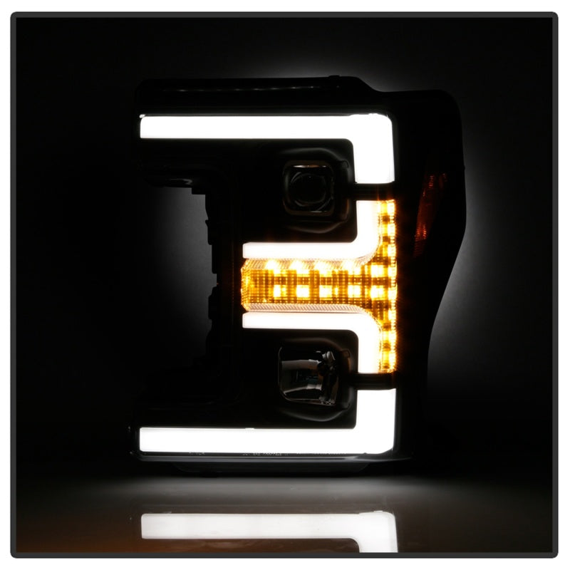 FR SPORT Spyder Ford F-250/F-350/F450 Super Duty 17-18 Projector Headlights Black...