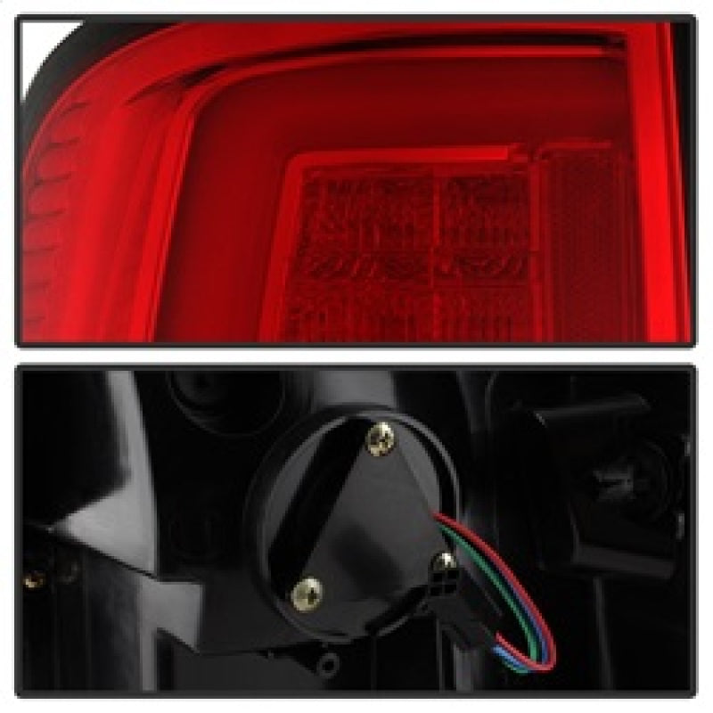 Spyder 13-14 Dodge Ram 1500 LED Tail Lights - Red Clear ALT-YD-DRAM13V2-LED-RC 5084071