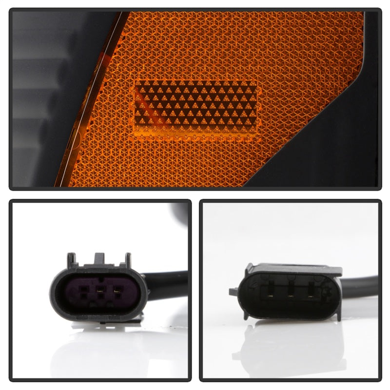 FR SPORT Spyder 17-18 Ford F250/F350/F450 Halogen Model Only -White Light Bar- Black-...