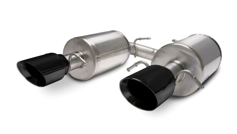 Corsa 05-07 Cadillac STS 4.6L 2.5in Axle-Back Dual Rear w Single 4in Black Pro-Series Tips 14157BLK