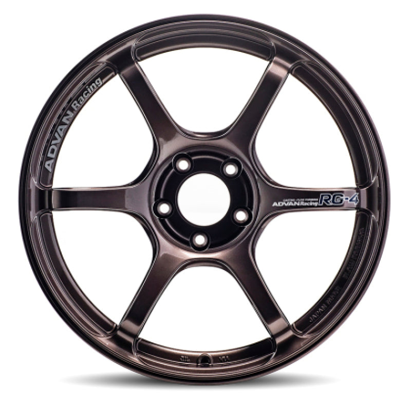 Advan RG-4 17x8 +37 Offset 5x114.3 BP Racing Copper Bronze YA47G37ECB