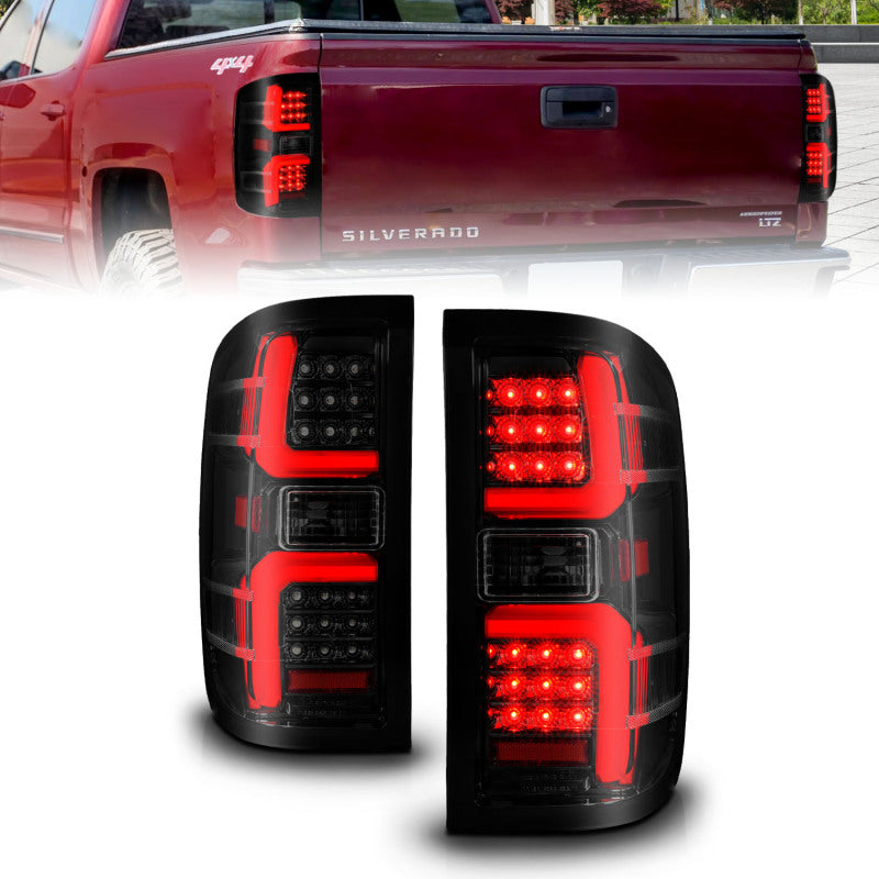 FR SPORT ANZO 15-19 Chevrolet Silverado 2500 HD/3500 HD LED Taillight w/ Sequential Black...