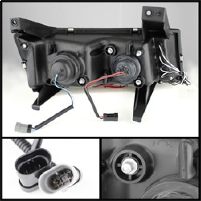 Spyder Chevy Colorado 04-12 Projector Headlights Halogen- LED Halo Blk PRO-YD-CCO04-HL-BK 5074140