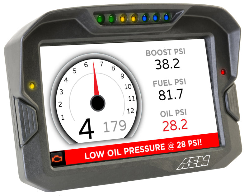 AEM Electronics Digital Dash, CD-7LG, Carbon Housing, Data Logging, GPS, CAN Bus, Kit