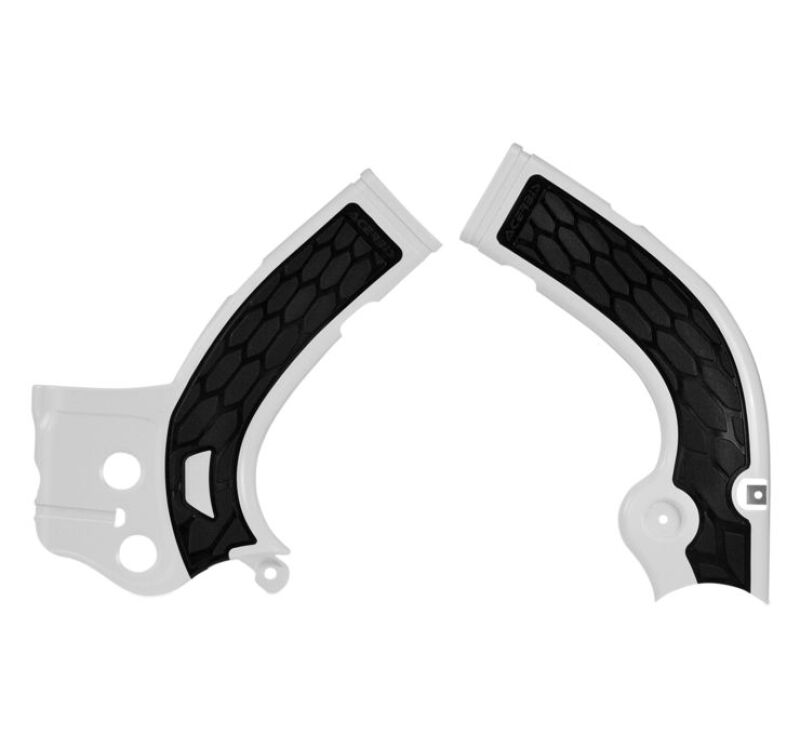 Acerbis 14-16 Yamaha YZ250F/ YZ450F Frame Guards- X-Grip - White/Black 2374261035