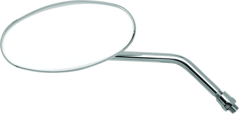 BikeMaster Adjustable Oval Mirror 10mm - Each -Chrome 600804