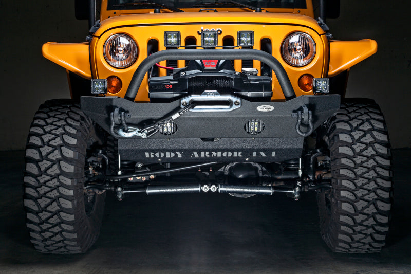FR SPORT Body Armor 4x4 07-18 Jeep Wrangler JK Front Bumper Mid Stubby JK-19532 - View 3