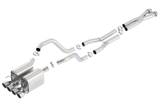 FR SPORT Borla 06-13 Chevy Corvette C6 ZO6/ZR1 MT S-Type II Rear Section w/ X-Pipe Exht Dual Rd...
