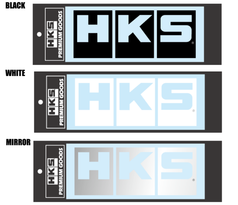 HKS LOGO Sticker W220 BLACK 51003-AK152