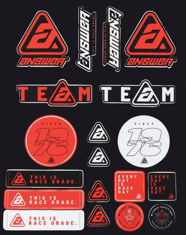 Answer Answer Logo Sticker Sheet 446349