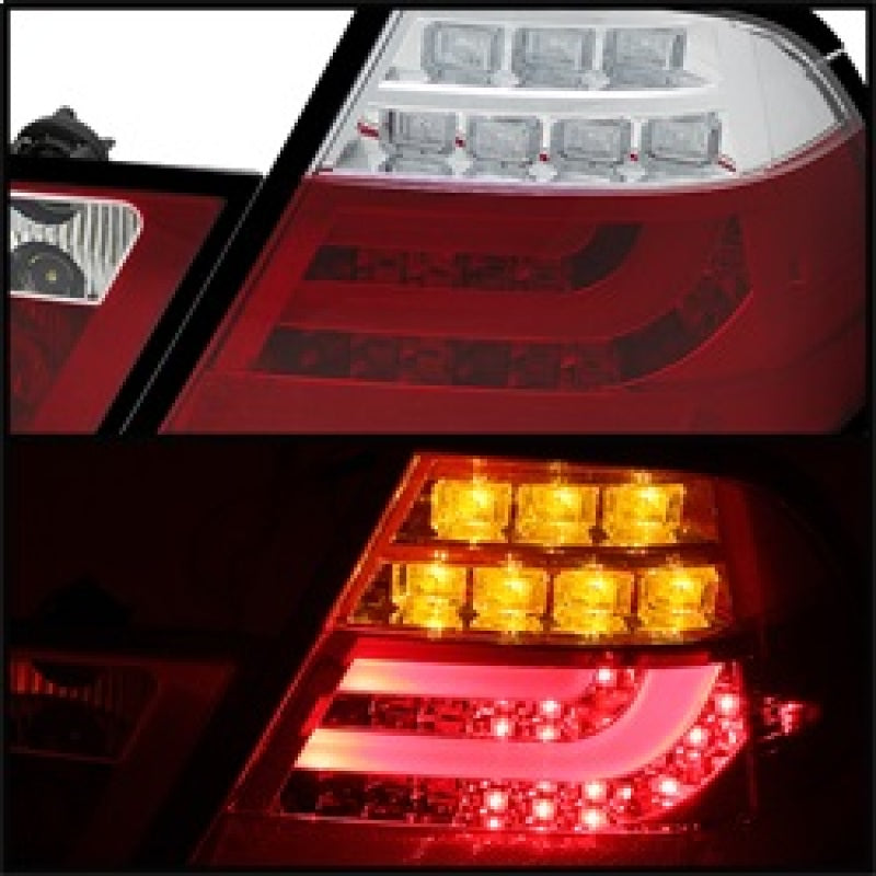 Spyder BMW E46 00-03 2Dr Coupe Light Bar LED Tail Lights Red Clear ALT-YD-BE4600-LBLED-RC 5073822