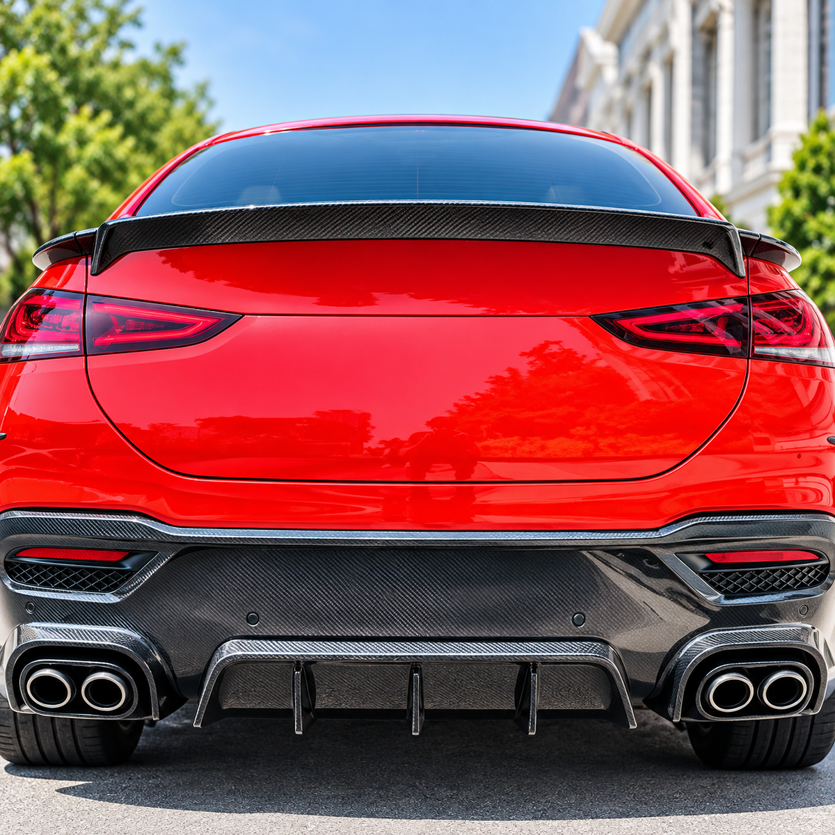 BRS Style Carbon Fiber Trunk Spoiler for Mercedes Benz GLE Coupe C167