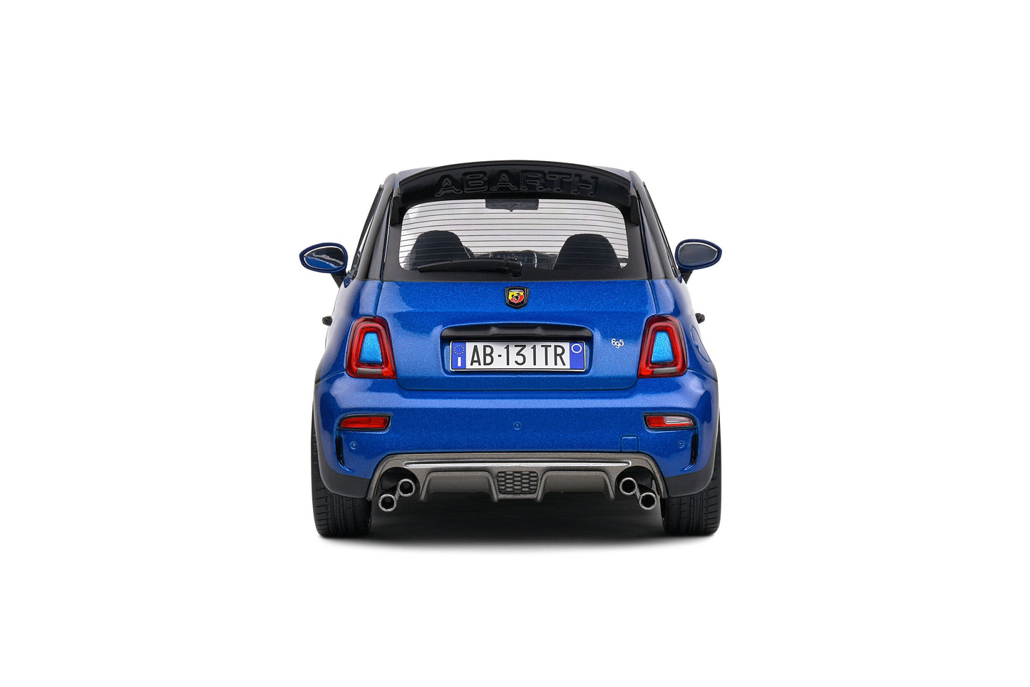 Solido 2022 Fiat 695 (500) Abarth Tribute 131 Rally Blue 1:18