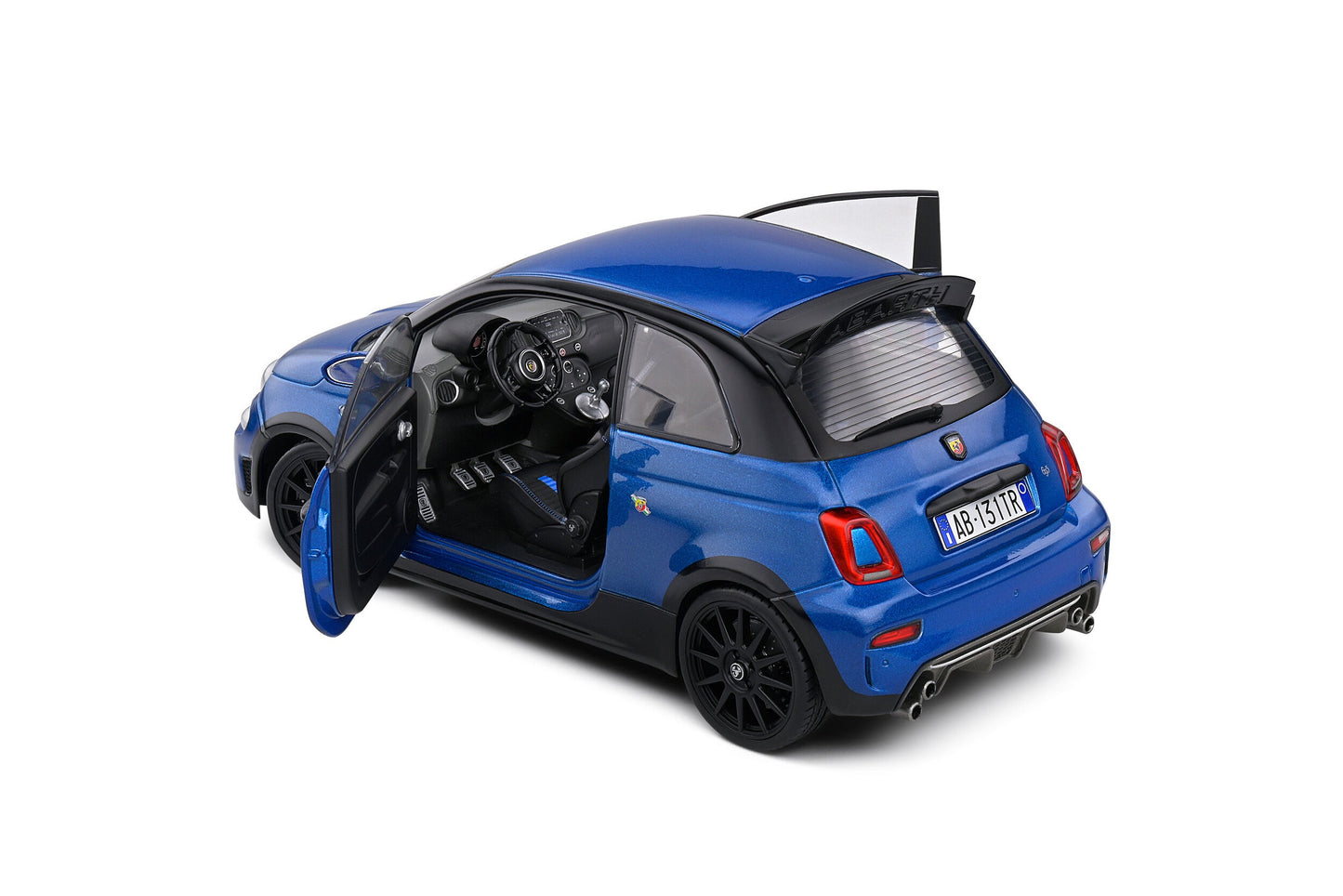 Solido 2022 Fiat 695 (500) Abarth Tribute 131 Rally Blue 1:18