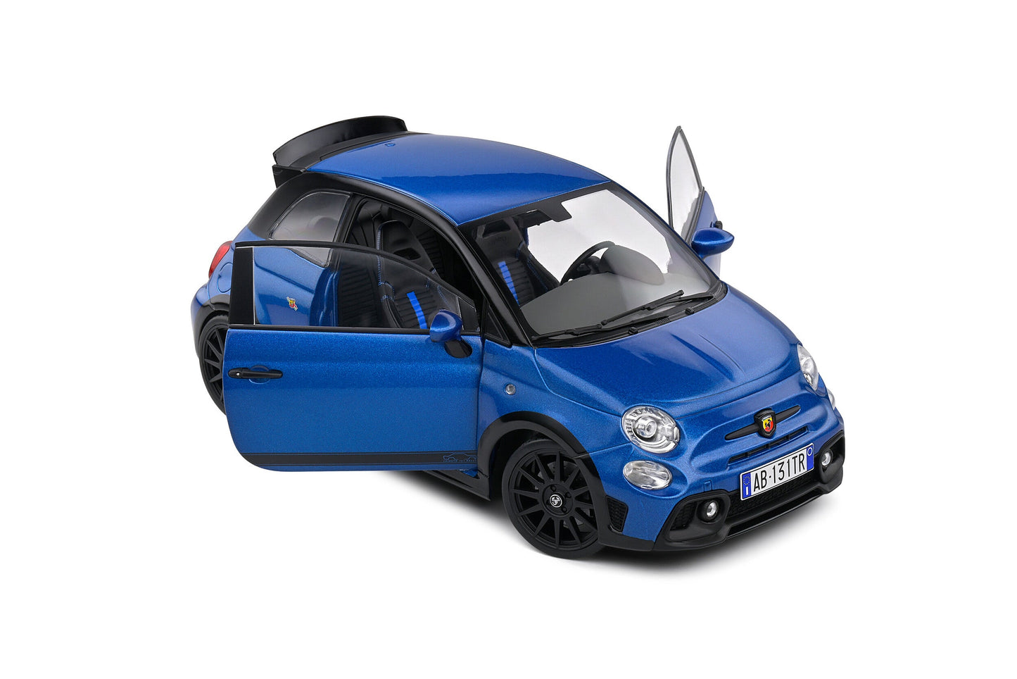 Solido 2022 Fiat 695 (500) Abarth Tribute 131 Rally Blue 1:18