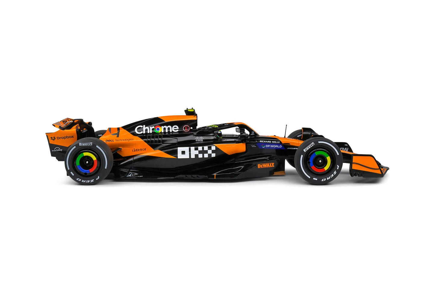 Solido Mclaren F1 Team MCL38 Orange L. Norris First Win Miami GP 2024 1:18