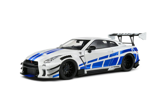 STM Diecast Solido 2024 Nissan GT-R (R35) W/ Liberty Walk Body Kit 2.0 For Paul Tribute White 1:18