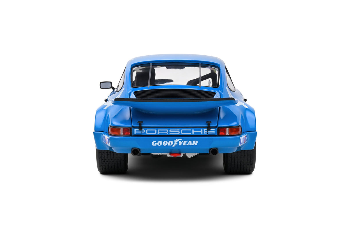 STM Diecast Solido 1974 Porsche 911 IROC Riverside No 4 Follmer IROC Blue 1:18 - View 3
