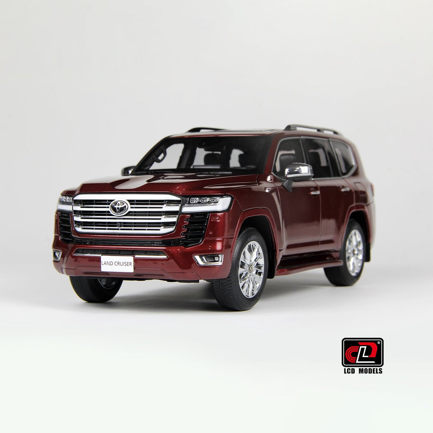 LCD Toyota Land Cruiser 300-ZX Dark Red 1:18