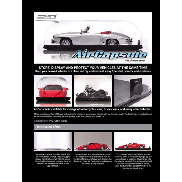 3D MAXpider 264in L x 90in W x 80in H Long PCV 3D Vehicle Air Capsule B07GF79CYP