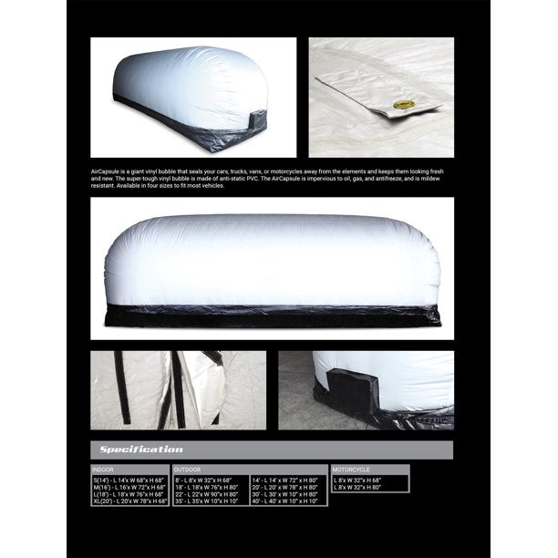 3D MAXpider 264in L x 90in W x 80in H Long PCV 3D Vehicle Air Capsule B07GF79CYP