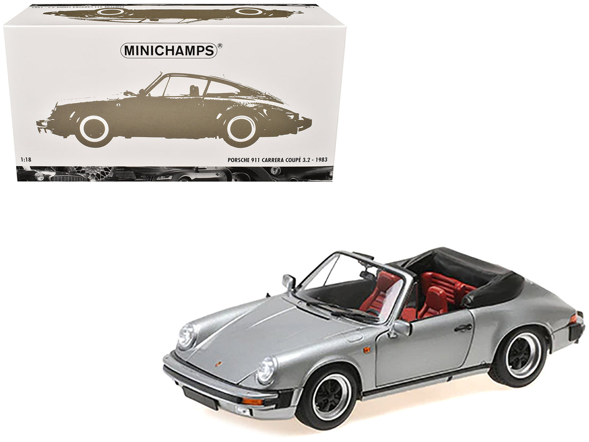 Rapid Vehicles 1983 Porsche 911 Carrera Cabriolet 3.2 Gray Metallic 1/18 Diecast Model Car by...