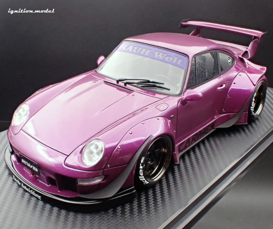 Ignition Model Porsche 993 RWB "Carmen" Purple Metallic 1:18