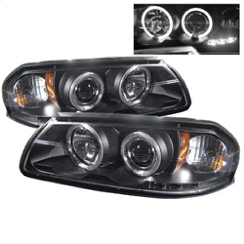 Spyder Chevy Impala 00-05 Projector Headlights LED Halo LED Black High H1 Low H1 PRO-YD-CHIP00-HL-BK 5009401