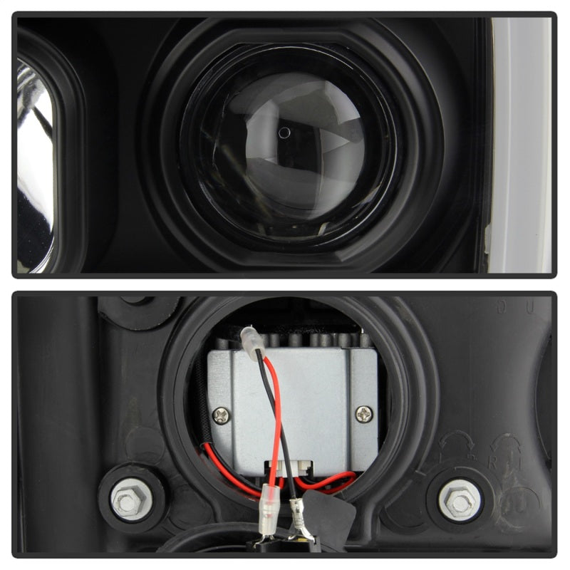 FR SPORT Spyder GMC Sierra 1500/2500/3500 07-13 Denali 08-13 LED Headlights Blk...