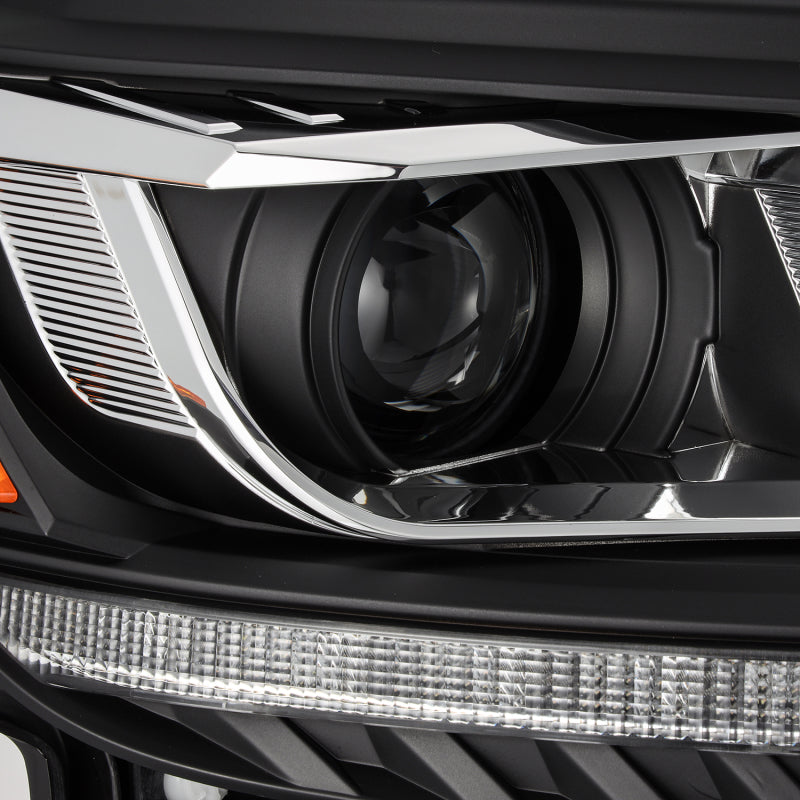 AlphaRex 2019+ Ford Ranger PRO-Series Proj Headlights Plank Style Black w/Seq Signal/DRL 880120 *Discontinued