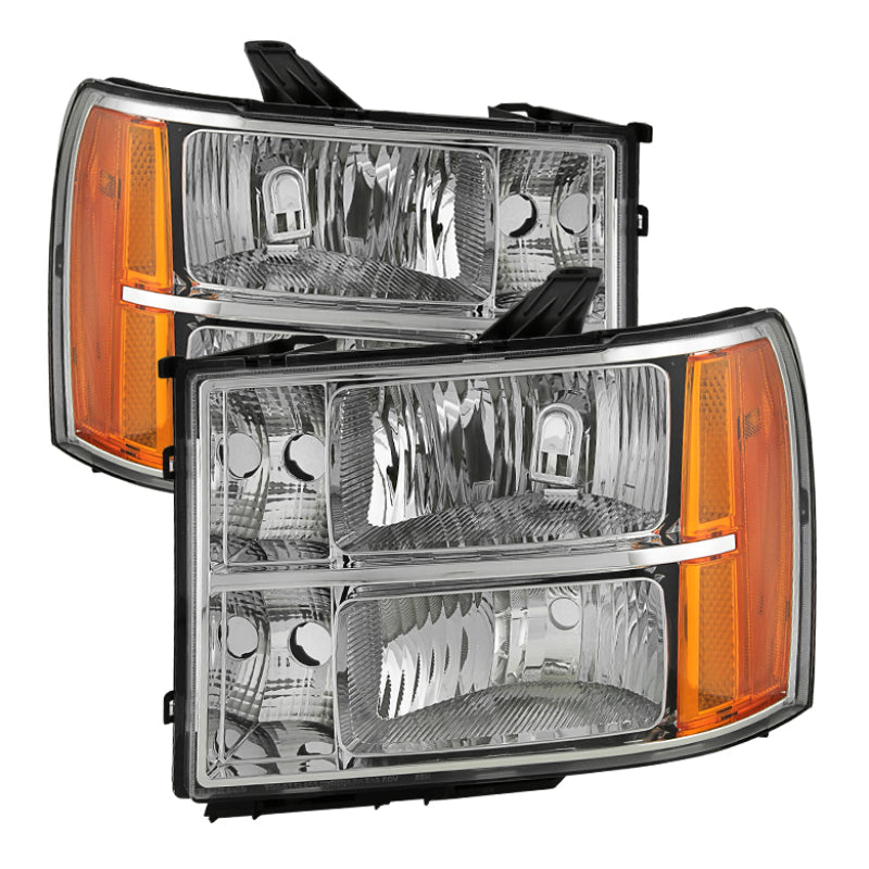 FR SPORT SPYDER Xtune GMC Sierra 07-13 Crystal Headlights Chrome HD-JH-GSIE07-AM-C 9034756