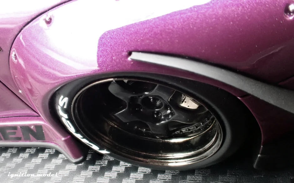 Ignition Model Porsche 993 RWB "Carmen" Purple Metallic 1:18