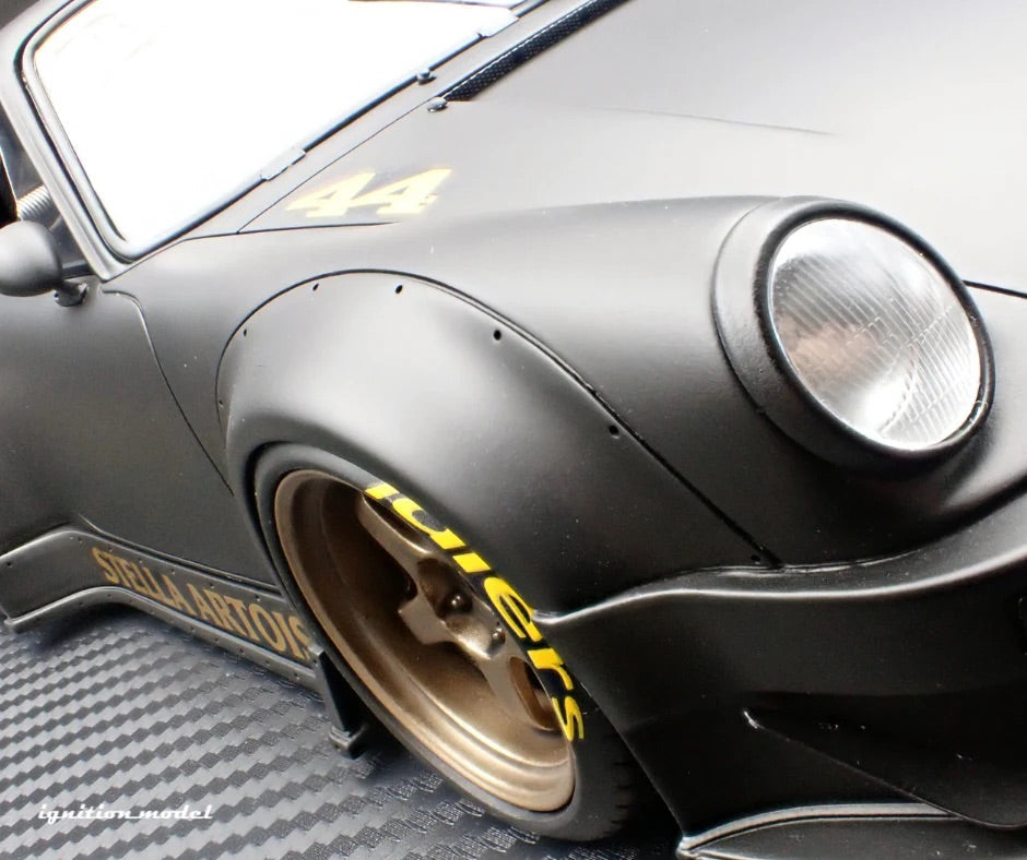 Ignition-Model Porsche 911 RWB 930 "Stella Artois" Matte Black 1:18