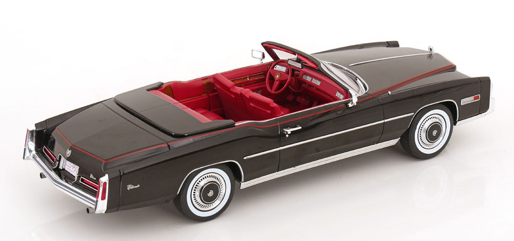MCG 1976 Cadillac Eldorado Convertible Black 1:18