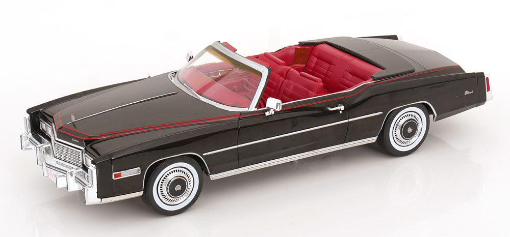 MCG 1976 Cadillac Eldorado Convertible Black 1:18