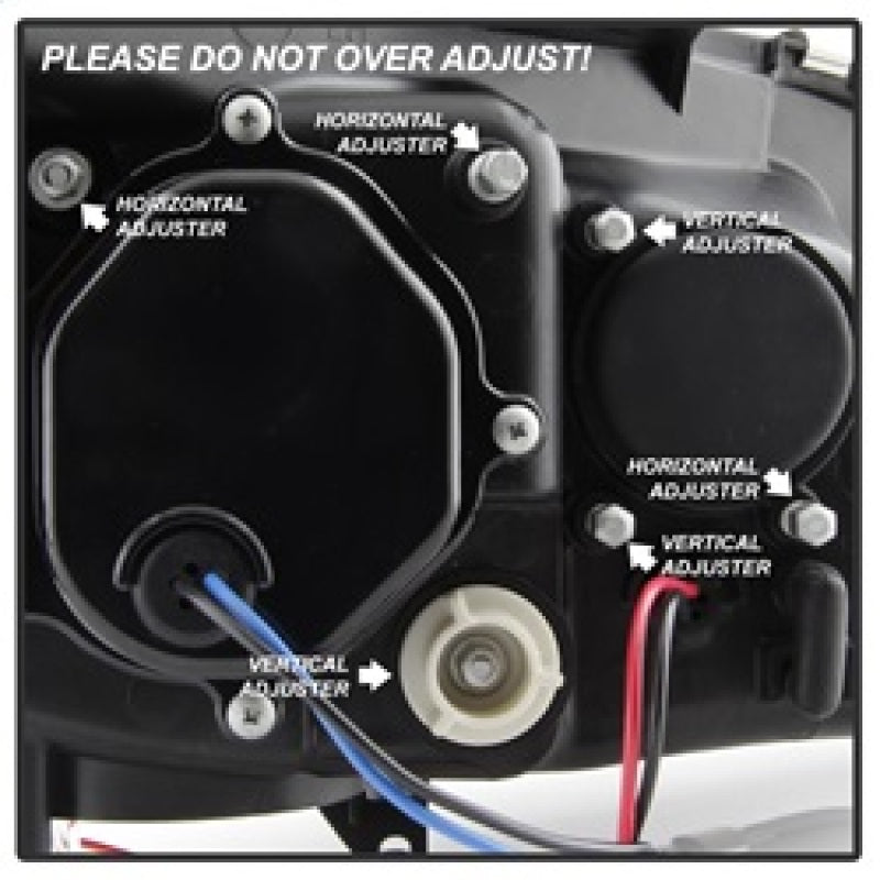 FR SPORT Spyder Subaru WRX 08-09 Projector Headlights - HID Model Only - Black...
