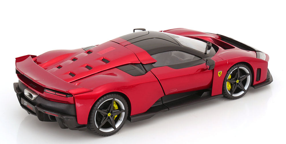 Bburago Signature Series 2024 Ferrari F80 Red Metallic (Rosso Supercar) w/ Silver & Black Wheels 1:18